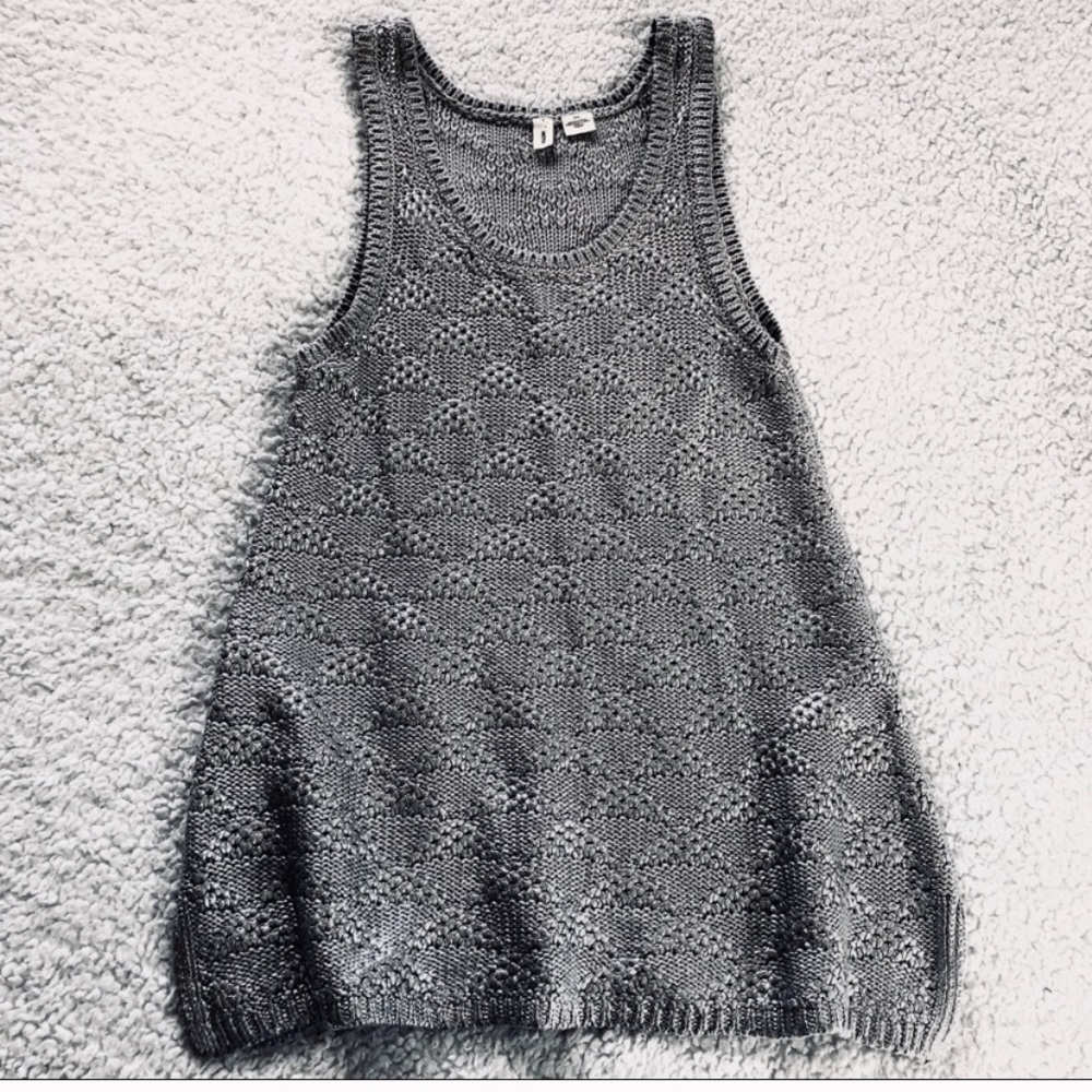 MOTH Anthropologie tank top metallic